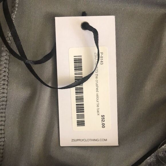 NEW Z Supply Crushed Gray Velvet Shift Dress SzM Date Night, Holiday, Occassion - Picture 8 of 13